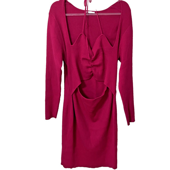 Bar III Women Trendy Plus Size Cutout Bodycon Ribbed Sweater Dress Size 3X NWT - Picture 1 of 6
